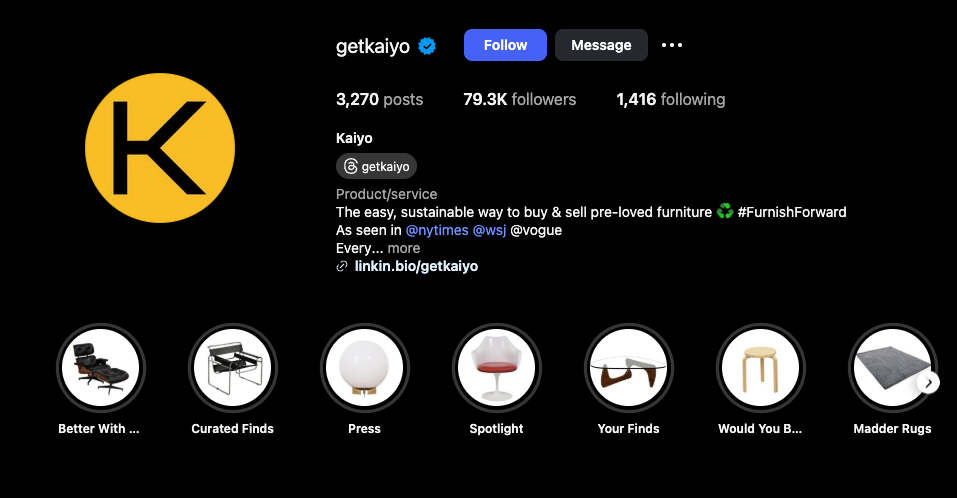 kaiyo instagram page
